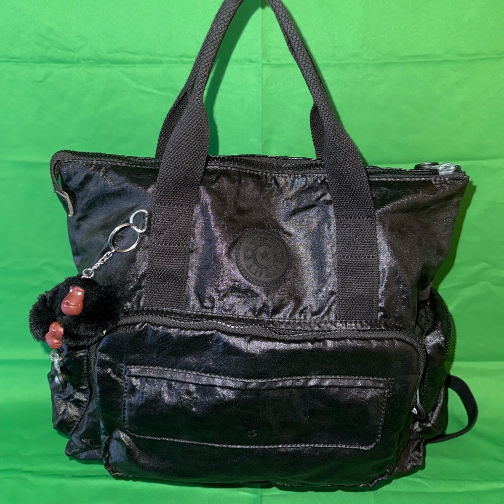Kipling Shiny Black Women's Backpack